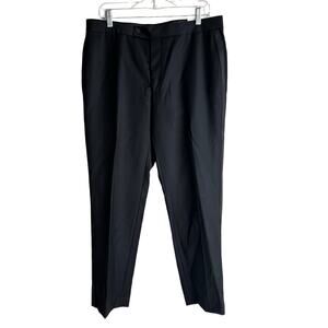 Lauren Ralph Lauren Eagan Wool Suit Flat Front Trouser Black 34x30
